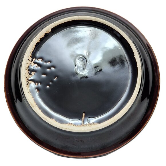 Vintage Collectible Pfaltzgraff Gourmet Brown Drip Glaze Saucer 6" Plate - Picture 4 of 6